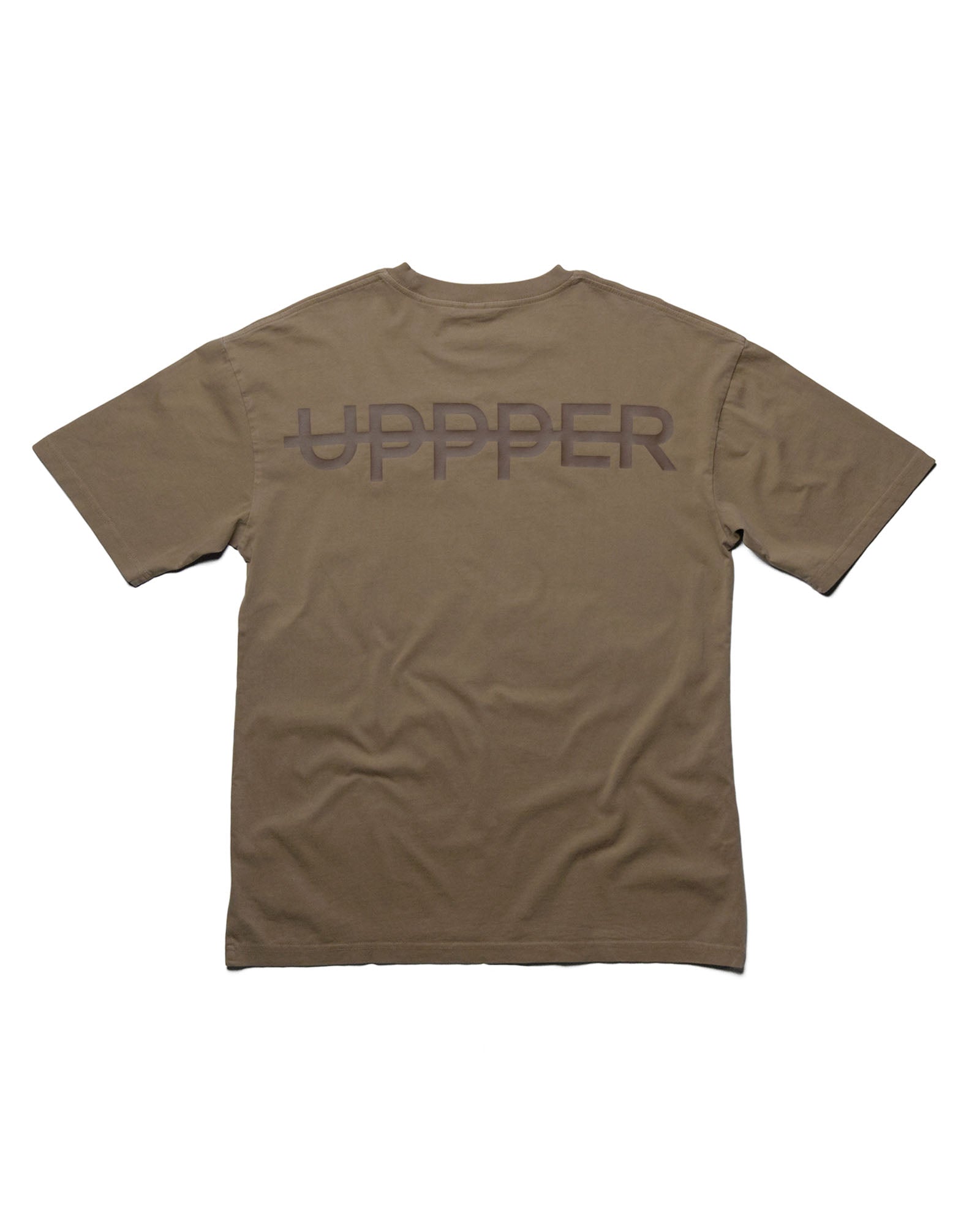 uppper core t-shirt washed brown