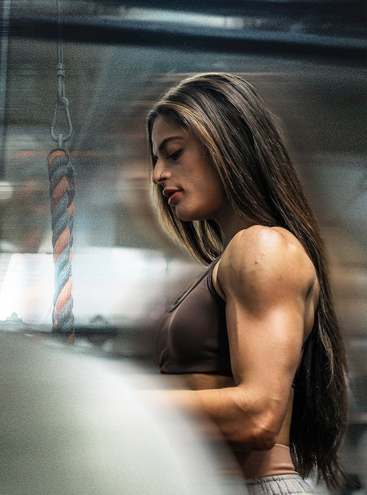 woman doing cable exercise