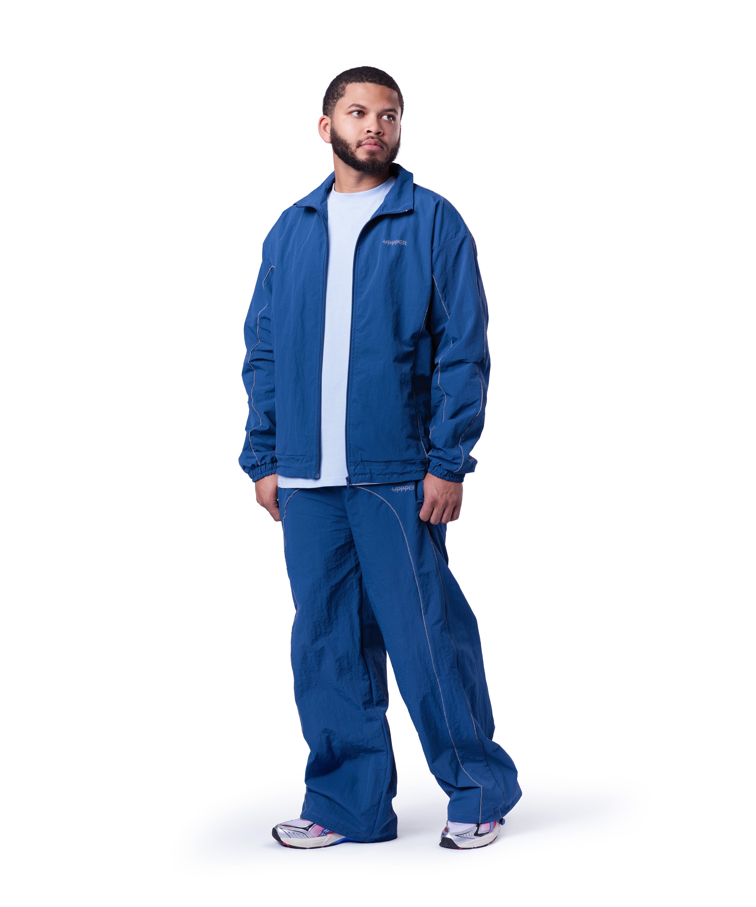 UPPPER Track Jacket Blue | Premium Fitness Gear + Aparrel – UPPPER