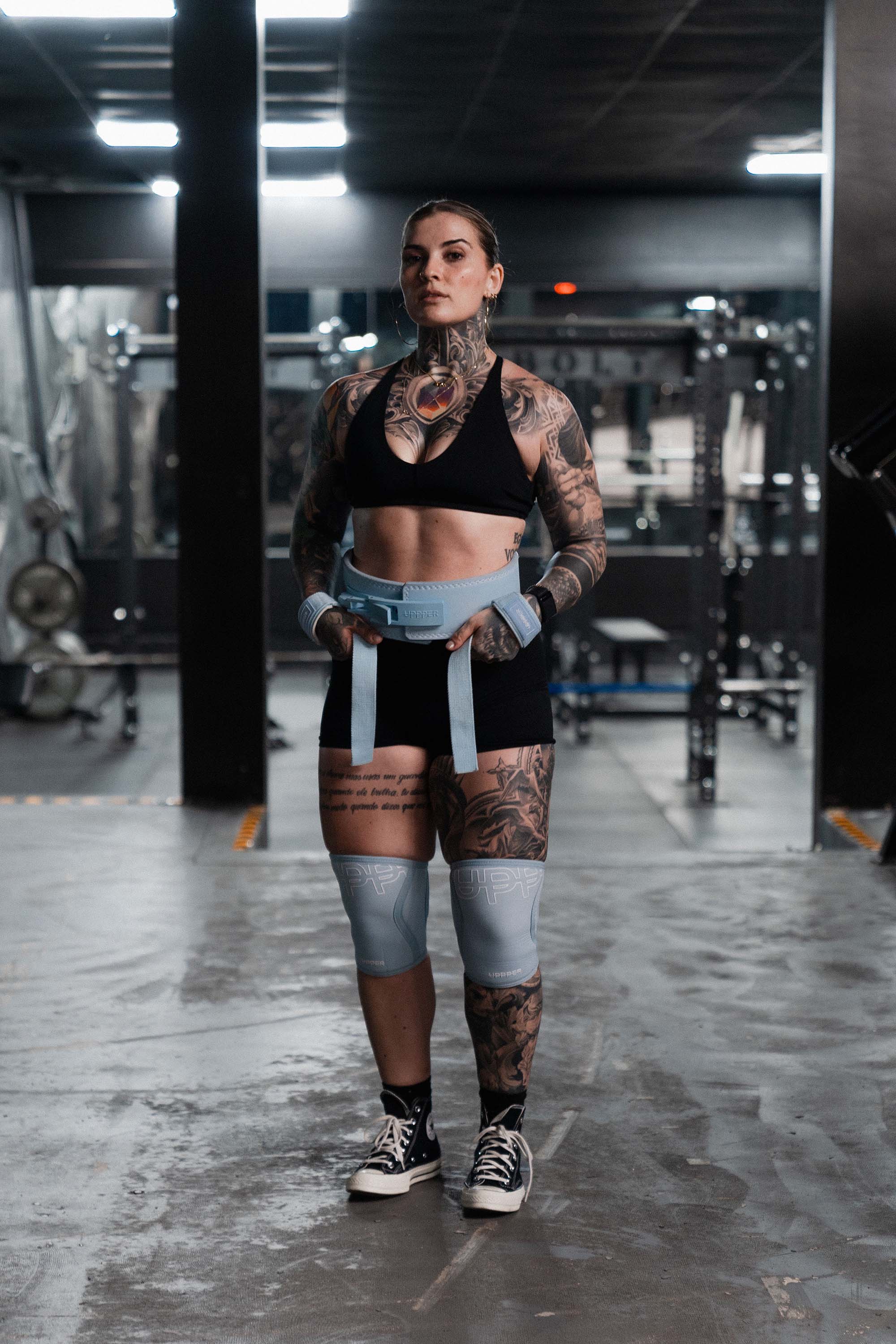 UPPPER Lever Belt Baby Blue | Premium Fitness Gear – UPPPER Gear