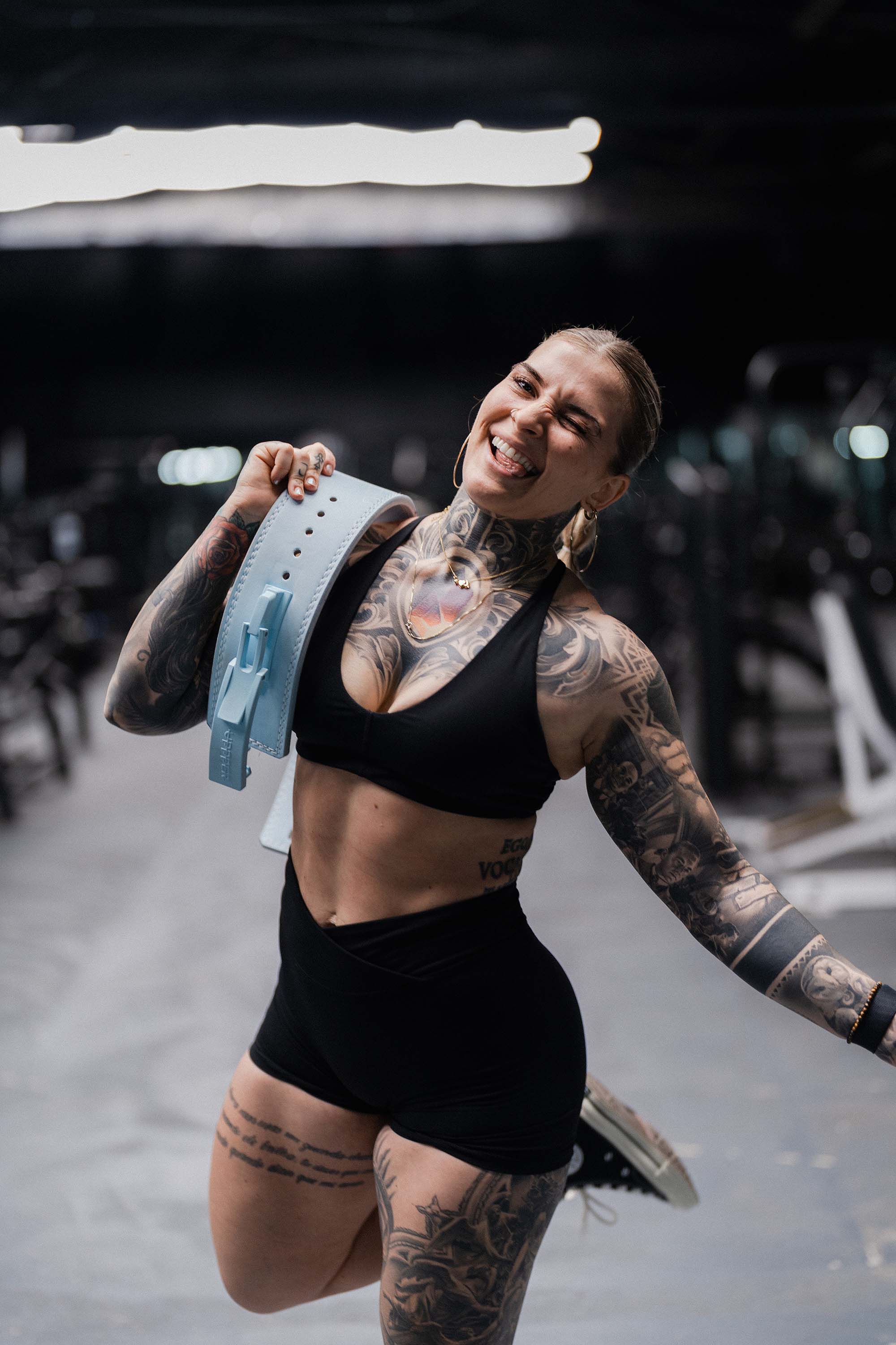 UPPPER Lever Belt Baby Blue | Premium Fitness Gear – UPPPER Gear