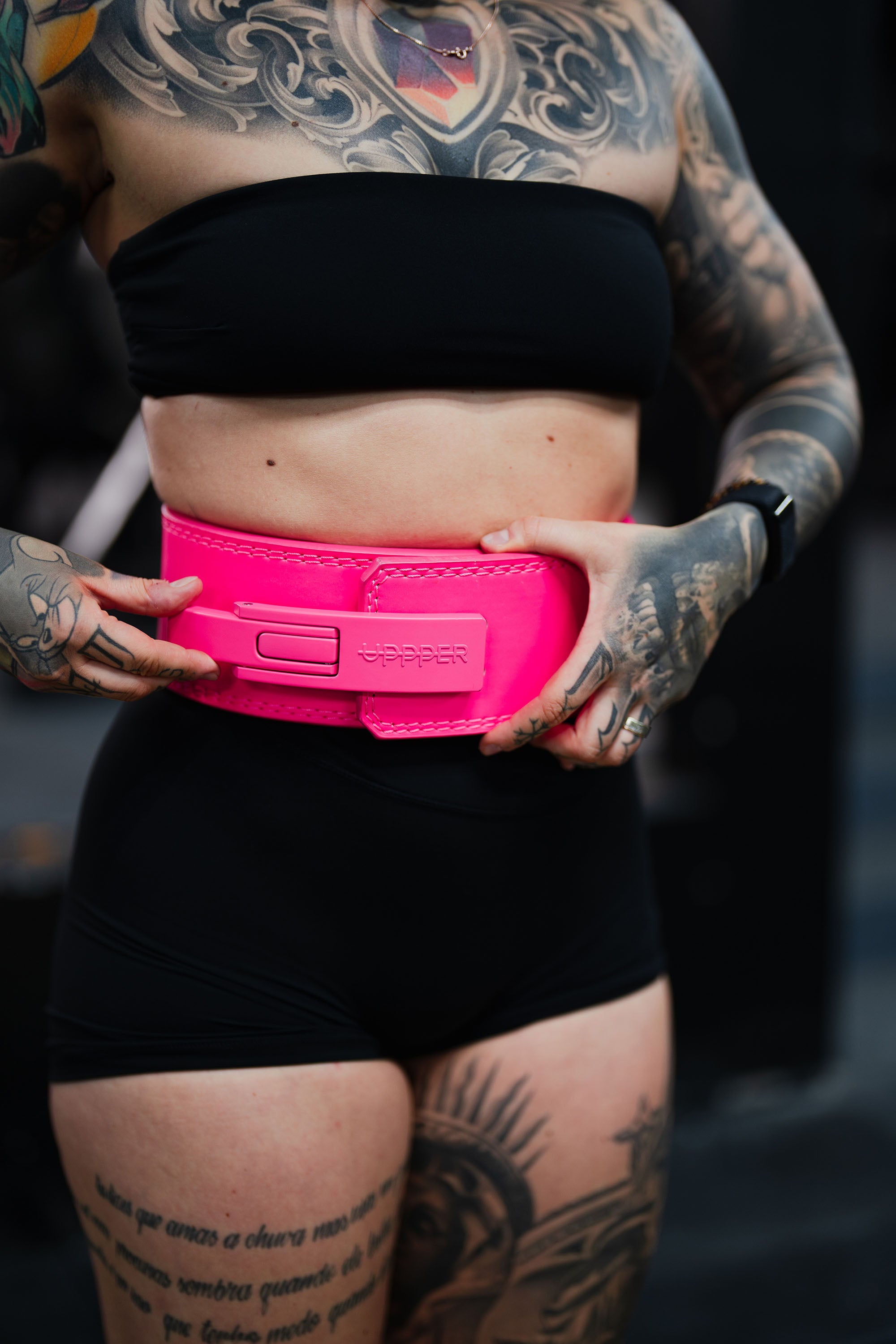 UPPPER Lever Belt Neon Pink | Premium Fitness Gear – UPPPER Gear