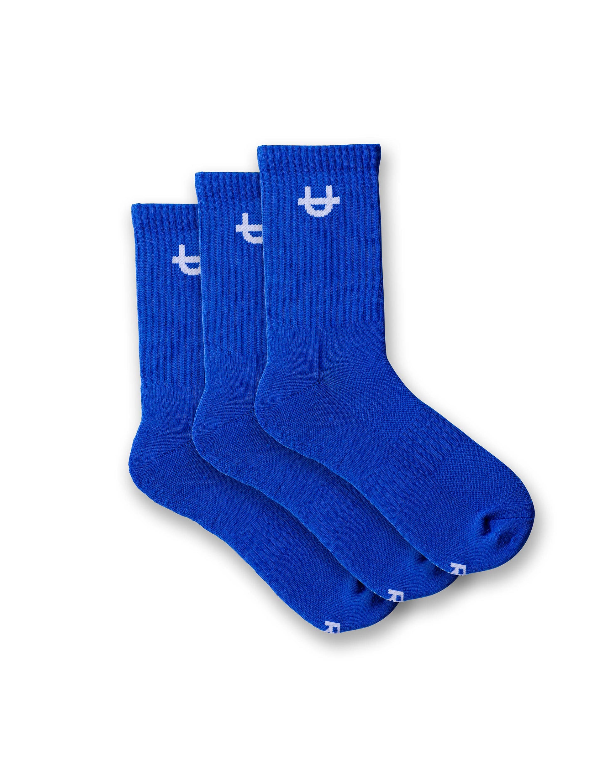 crew gear UPPPER Original Crew Socks Blue 3-Pack