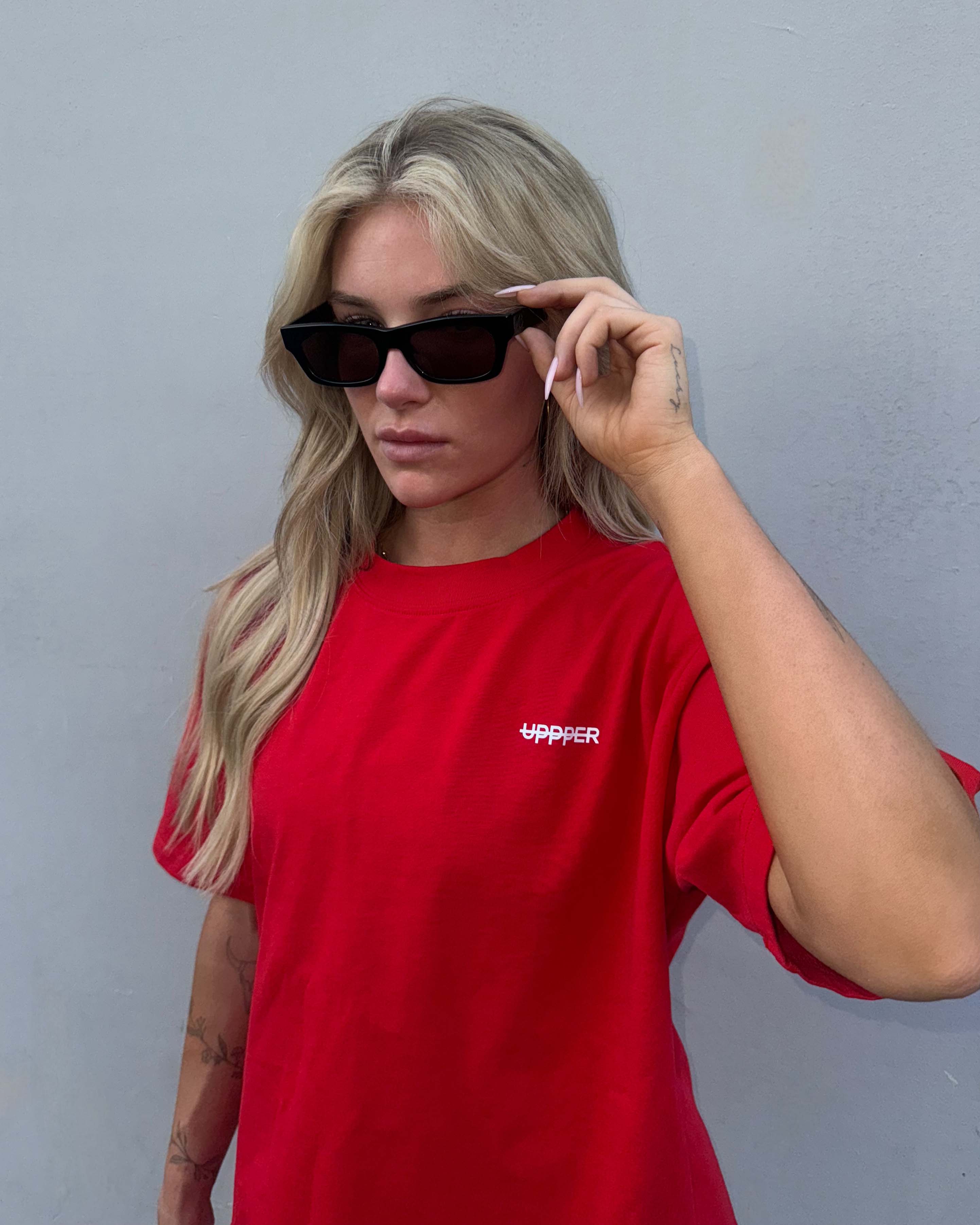 UPPPER PFG T-Shirt Red | Premium Fitness Gear and Apparel – UPPPER